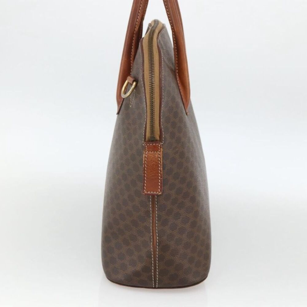 Celine Macadam Handbag Macadam With Leather Brown Canvas Handbag - Picture 4 of 16